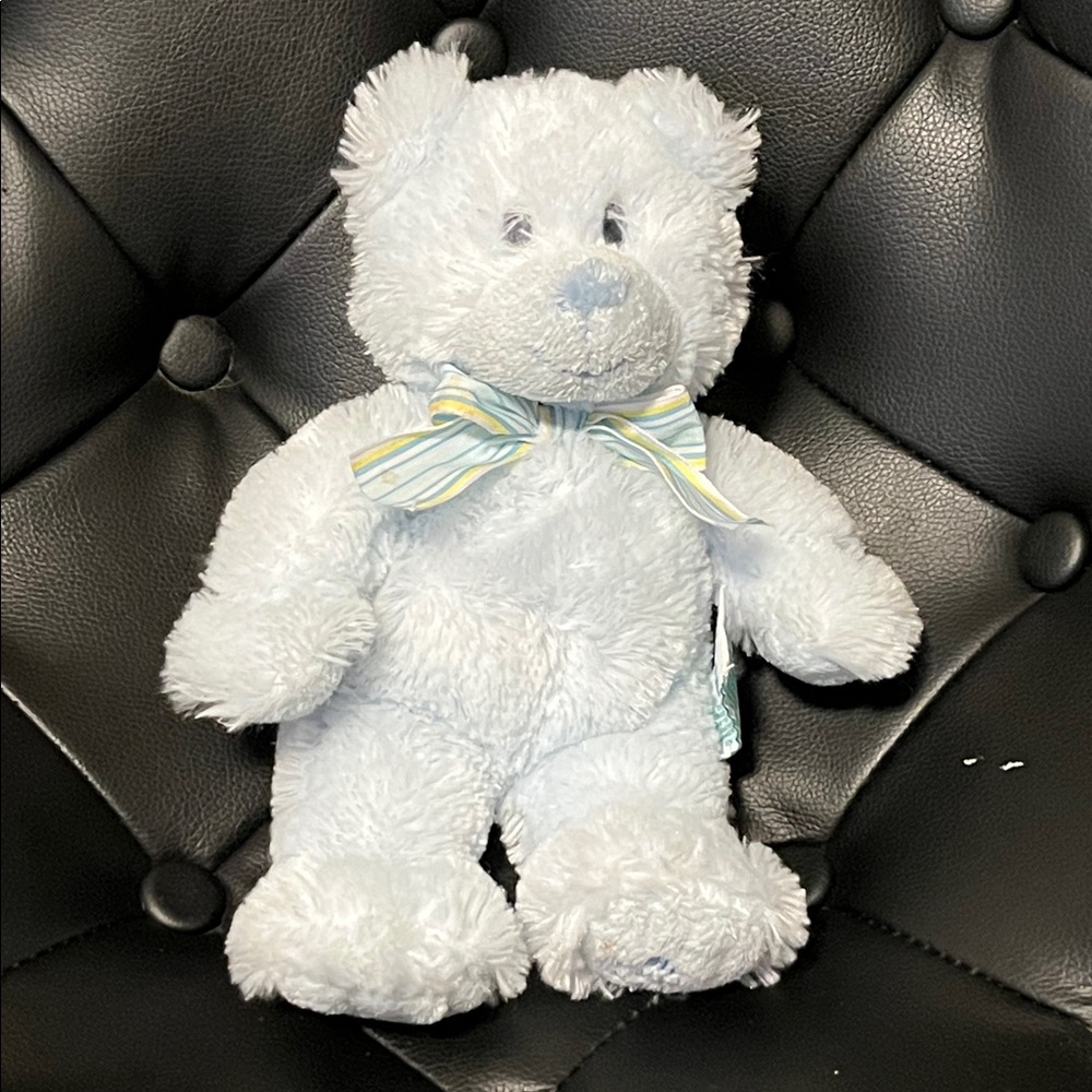 My first teddy by Russ Berrie 10inch soft plush blue
